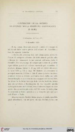 3.Ser.5.1880: Conferenze della società di cultori della cristiana archeologia in Roma, [5]