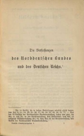 Deutsche Staatsgrundgesetze in diplomatisch genauem Abdrucke : zu amtlichem und zu akademischem Gebrauche. 1