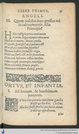 Ortus, Et Infantia