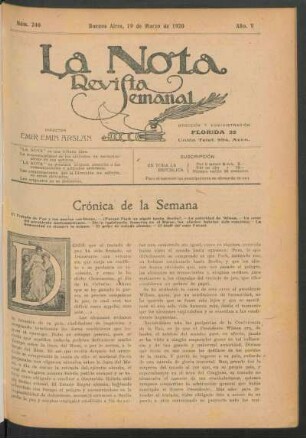 Crónica de la semana
