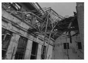 Industrie-Kraftwerk. Zerstörtes Pumpenhaus : Lauta (Niederlausitz). Industrie-Kraftwerk. Zerstörtes Pumpenhaus
