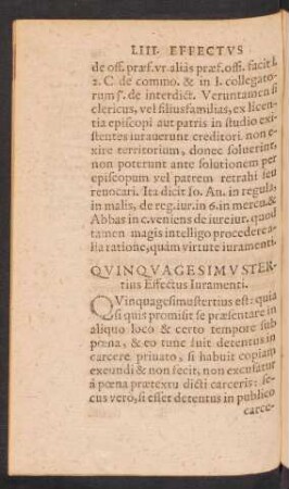 Quinquagesimus Tertius Effectus Iuramenti.