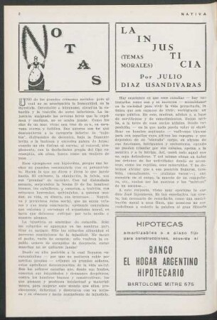 Notas - La injusticia : (Temas morales)