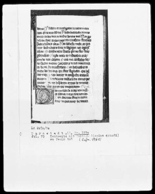 Psalterium und Diurnale — Initiale D (omine exaudi), Folio 79recto
