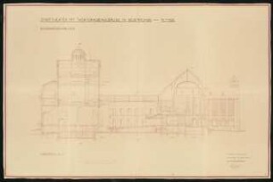 Stadttheater, Wesermünde: Längsschnitt 1:100