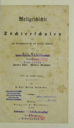 Theil 2: Mittlere Geschichte