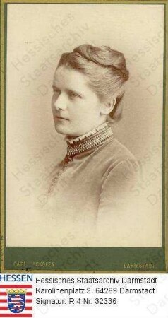 Grolman, Johanna geb. Krauss (+ 1893) / Porträt, Brustbild