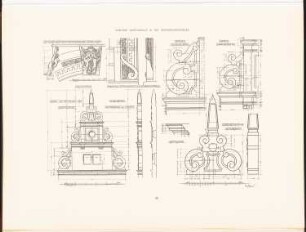 Gemeindeschule in der Oderberger Straße, Berlin: Details (aus: Neubauten der Stadt Berlin, Bd. I, 1902)