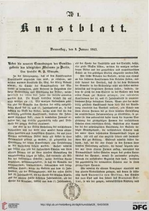 Nr. 1 - 10 (2. Januar 1845 - 4. Februar 1845)