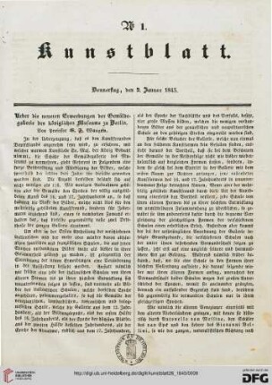 Nr. 1 - 10 (2. Januar 1845 - 4. Februar 1845)