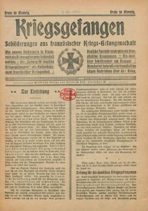 Kriegsgefangen : Schilderungen aus französischer Kriegs-Gefangenschaft