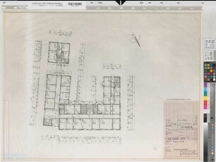 Brilon, Finanzamt, Hauptgebäude, 1. Obergeschoss, Grundriss, Bestandsplan