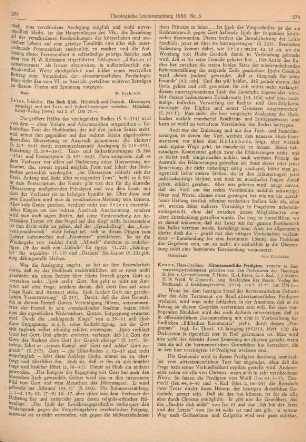 278-279 [Rezension] Alttestamentliche Predigten