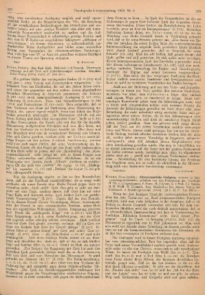 278-279 [Rezension] Alttestamentliche Predigten