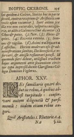 Aphor. XXV.