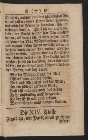 Die XIV. Classe