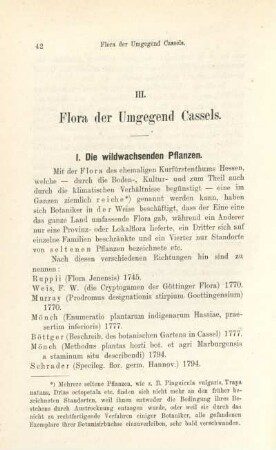 1. Die wildwachsenden Pflanzen.