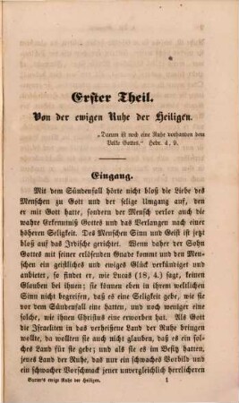 Die ewige Ruhe der Heiligen : Nach der neuesten englischen Ausgabe. Mit einem Vorwort von Prälat u. Kapff