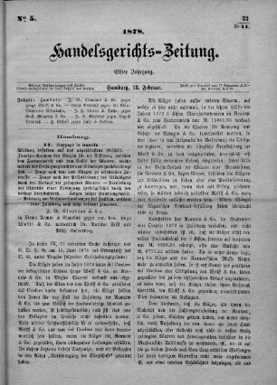 No. 5. 13. Februar 1878