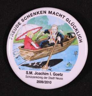 Button Schützenkönig Neuss 2009/10 Joachim Goetz