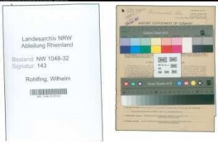 Entnazifizierung Wilhelm Rohlfing , geb. 29.06.1892 (Beamter)