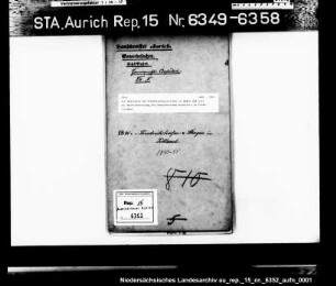 Die Gutachten der Handelsdeputationen in Emden und Leer zur Wiederbesetzung des hannoverschen Konsulats in Frederikshavn