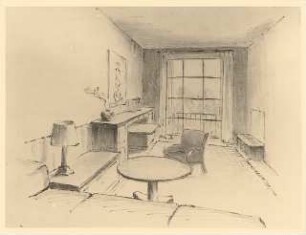 Hotel, Frankfurt/Main: Perspektivische Ansicht Zimmer