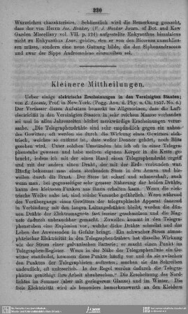 Kleinere Mittheilungen