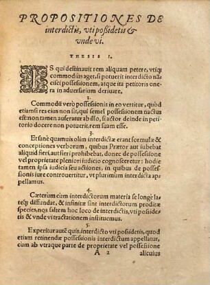 Conclusiones de interdictis, uti possidetis et unde vi