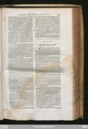 Cap. II. De Baptismi materia & forma.