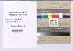Entnazifizierung Eduard Giesen , geb. 15.03.1890 (Verw.Angest.)