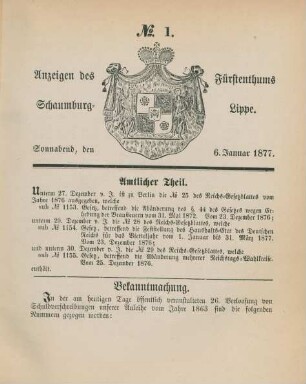 6. Januar-29. Decbr. = No. 1-52