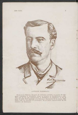 [Retrato de] de Antonio Zambrana