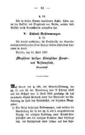 V. Schluß-Bestimmungen
