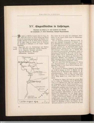 XV. Eingreifdivision in Lothringen