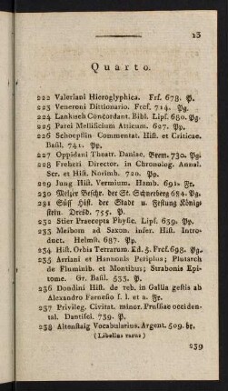13-39, Quarto