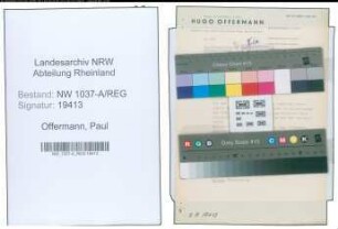Entnazifizierung Paul Offermann , geb. 00.00.0000 ()