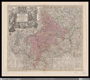 Nova et accuratior repraesentatio geographica Sacr. Rom. Imperii episcopatus Wirceburgensis Franciae Orientalis ducatus cum omnibus suis praefecturis et ditionibus eo pertinentibus etc.