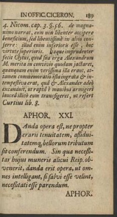 Aphor. XXI.