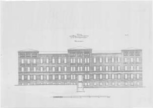 Männerhaus, Entwurf zum Neubau eines Pflegehauses an der Himmelgeisterstr.