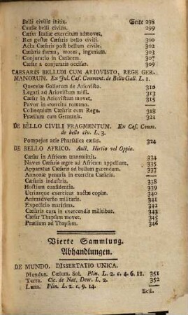 Muster der Lateinischen Sprache, aus den alten Schriftstellern derselben : sammt einer kurzen Geschichte dieser Sprache und ihrer Schriftsteller. Zum Gebrauche der wirzburgischen Schulen herausgegeben, 1. Prosaische Muster