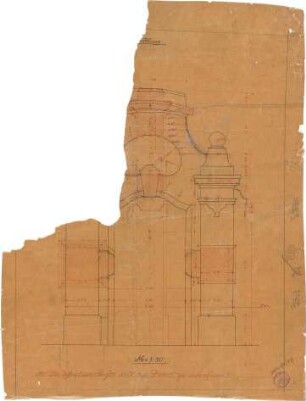 Pfann, Paul; München - Mittersendling, Zielstattstr.; Neue Schießstätte - Portal (Schnitt)