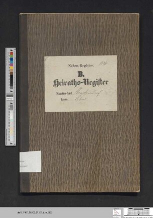 Heiratsregister Markendorf 1896