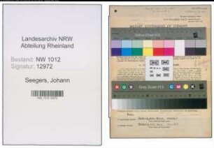 Entnazifizierung Johann Seegers , geb. 08.06.1889 (Landwirt)