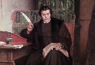 Szenen aus dem Leben Martin Luthers — Luther übersetzt die Bibel ins Deutsche