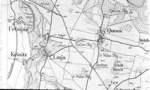 Neschwitz-Luga. Meßtischblatt, Sekt. Luttowitz, 1884