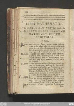 Libri Mathematici.