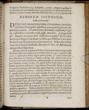 Membrum Secundum. An extruendæ!