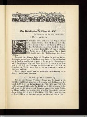 II. Das Bataillon im Weltkriege 1914/18