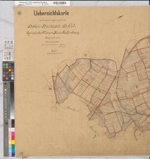 Wersen (Lotte), Zusammenlegung Halen-Hunterort, Übersichtskarte